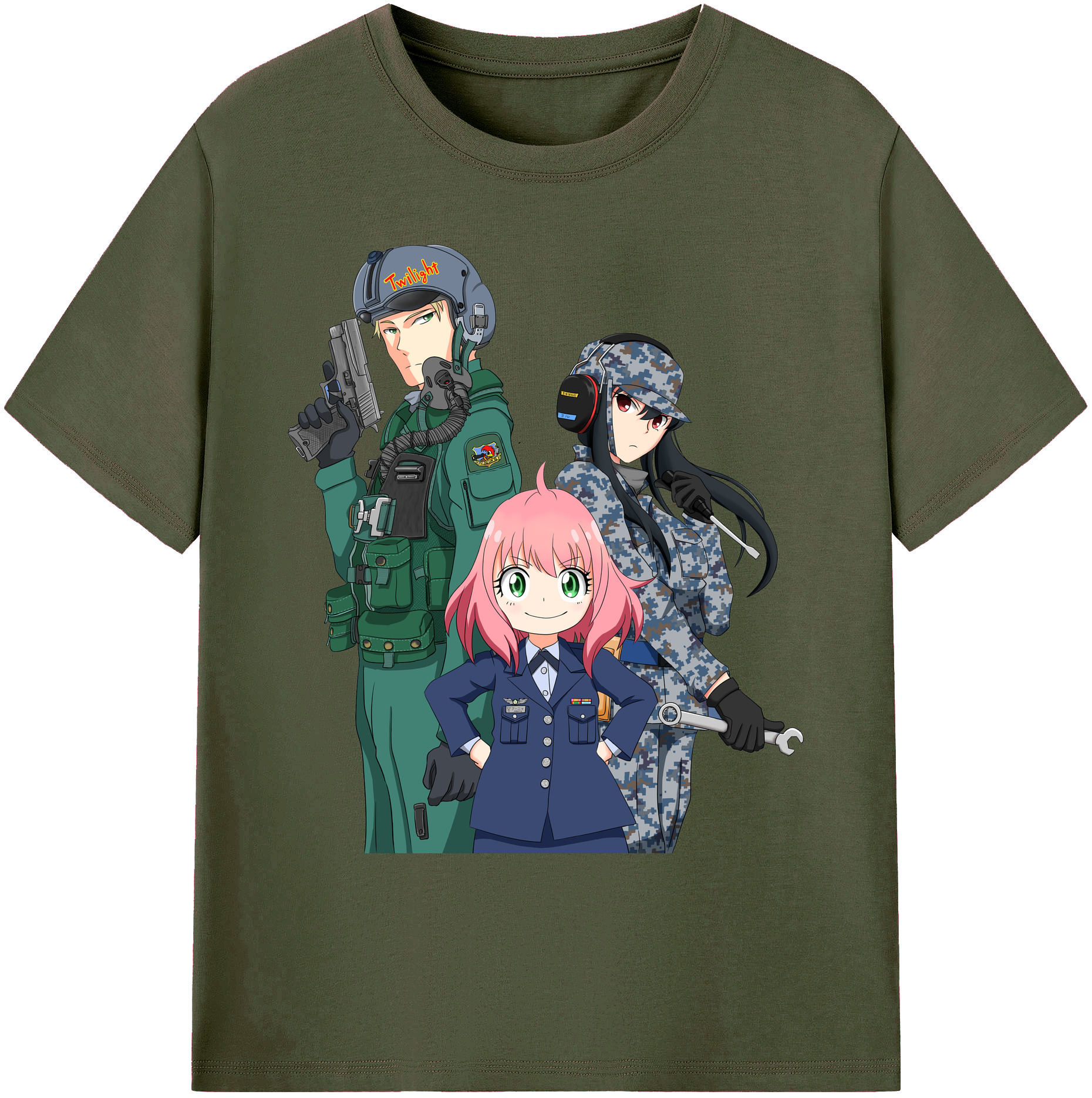 （画像用） SPY×FAMILY间谍家家酒 綿100％ メンズ半袖Tシャツ｜肌触りやわらか＆通気性